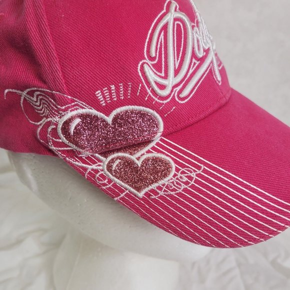 DODGE Pink Hat Snapback Baseball Vintage Cap licensed hearts - Picture 7 of 12